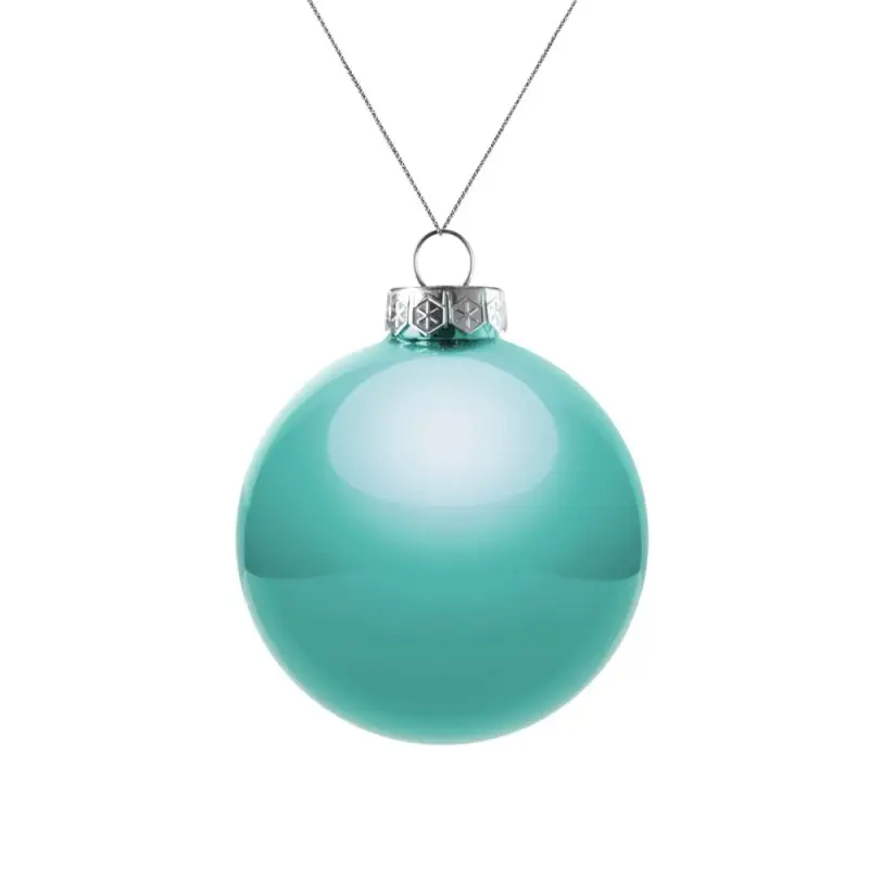 Елочный шар Finery Gloss, 8 см, глянцевый бирюзовый Елочный шар Finery Gloss, 8 см, глянцевый бирюзовый