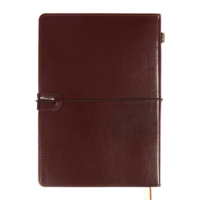 Ежедневник датированный 2025, A5 168 листов, deVENTE. Saltos, мягкая обложка кожзам, перфорация, ляссе, блок 70, коричневый Ежедневник датированный 2025, A5 168 листов, deVENTE. Saltos, мягкая обложка кожзам, перфорация, ляссе, блок 70, коричневый