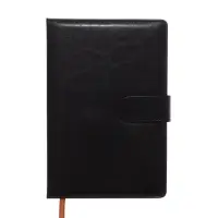 Ежедневник недатированный формат А5, с хлястиком, 112л, линия, пвх, Классика Черный Ежедневник недатированный формат А5, с хлястиком, 112л, линия, пвх, Классика Черный