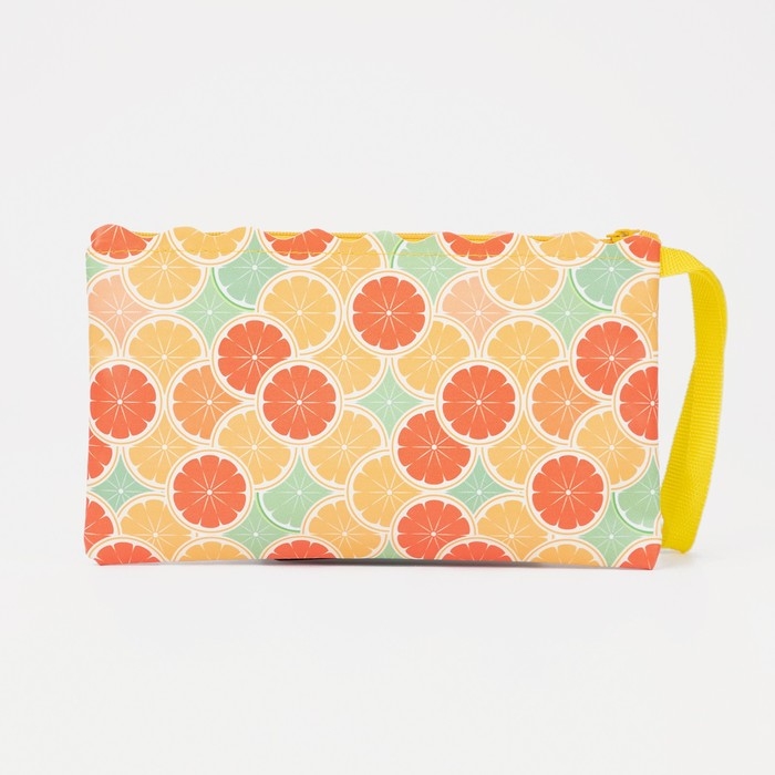 Косметичка на молнии, цвет оранжевый Косметичка на молнии, цвет оранжевый
