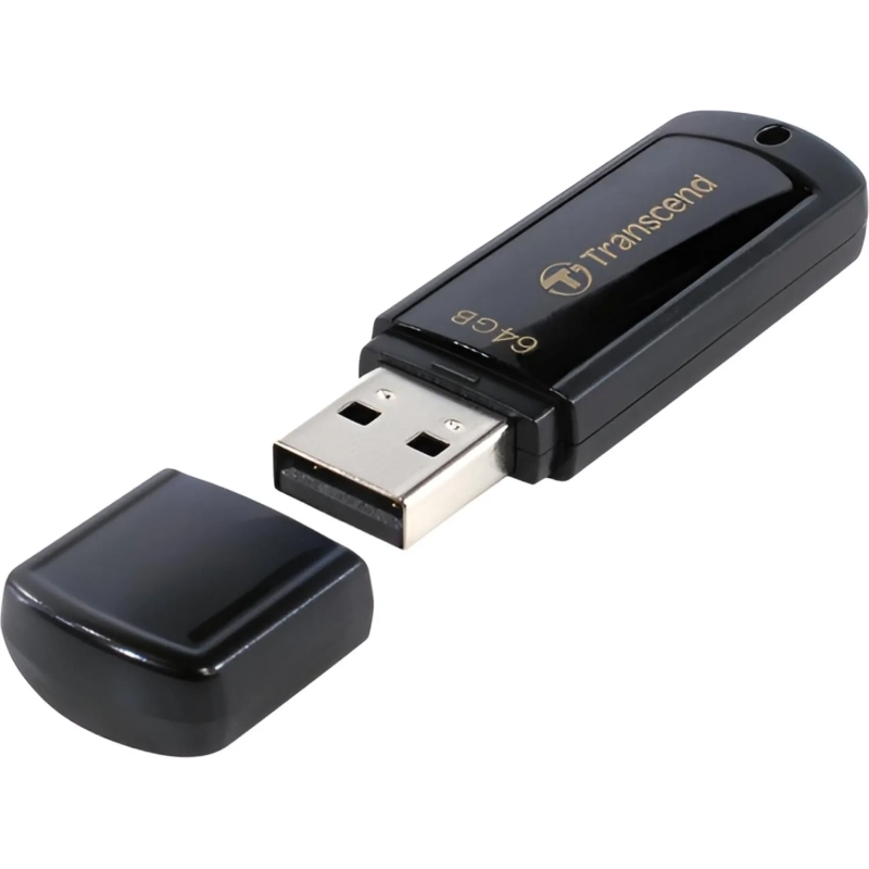 Флеш-память Transcend JetFlash 350, 64Gb, USB 2.0, чер, TS64GJF350