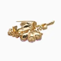 Брошь &laquo;Цветок Трилистник&raquo;, розовая в золоте