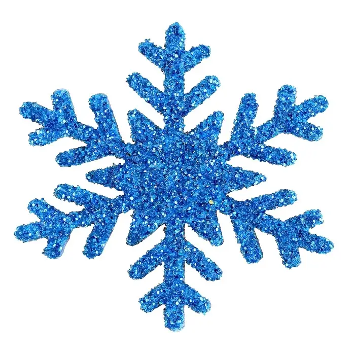 Новогодний декор &laquo;Снежинки&raquo;, на клеевой основе, набор 12 шт.