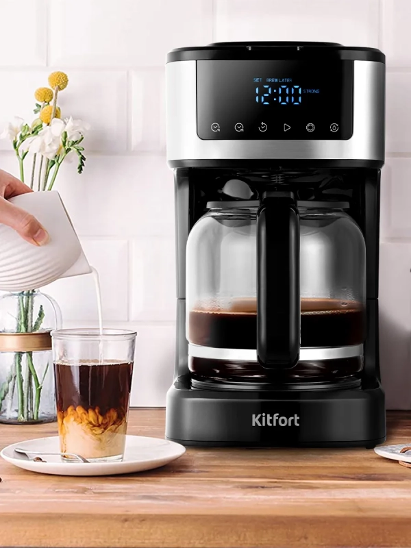 Капельная кофеварка электрическая 900Вт КТ-7181 Капельная кофеварка электрическая 900Вт КТ-7181