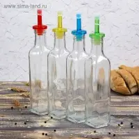 Бутыль стеклянная для соусов и масла «Классик», 270 мл, 5×25 см, цвет крышки МИКС Бутыль стеклянная для соусов и масла «Классик», 270 мл, 5×25 см, цвет крышки МИКС
