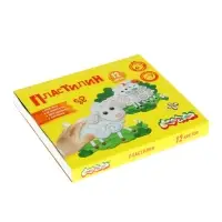 Пластилин &laquo;Каляка-Маляка&raquo;,12 цветов, 180 г, со стеком