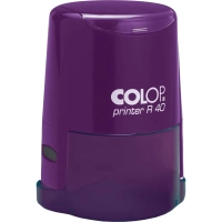 Оснастка для печати круг.с крышкой Pr. R40 фиолетовая Colop Австрия