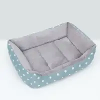 Лежанка для животных &laquo;Звезды&raquo;, 50&times;40&times;15 см, серая