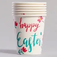 Стаканы бумажные одноразовые «Пасха», 6 шт.