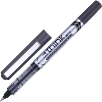 Роллер Deli Think, шарик 0,5 мм, линия 0,35 мм, черный EQ20020