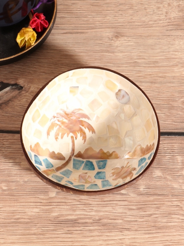 Чаша Чаша "Пальма" 14х14х6 см, кокос