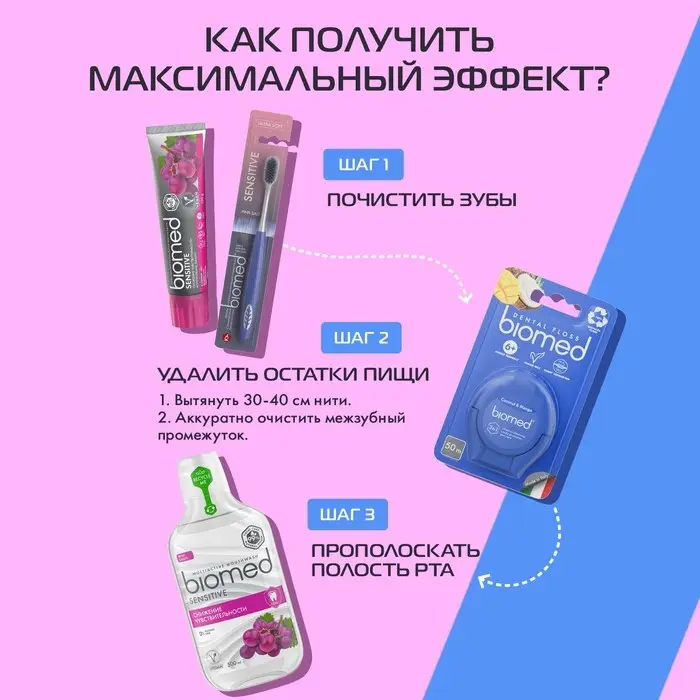 Зубная щетка BIOMED PINK SALT SOFT Зубная щетка BIOMED PINK SALT SOFT