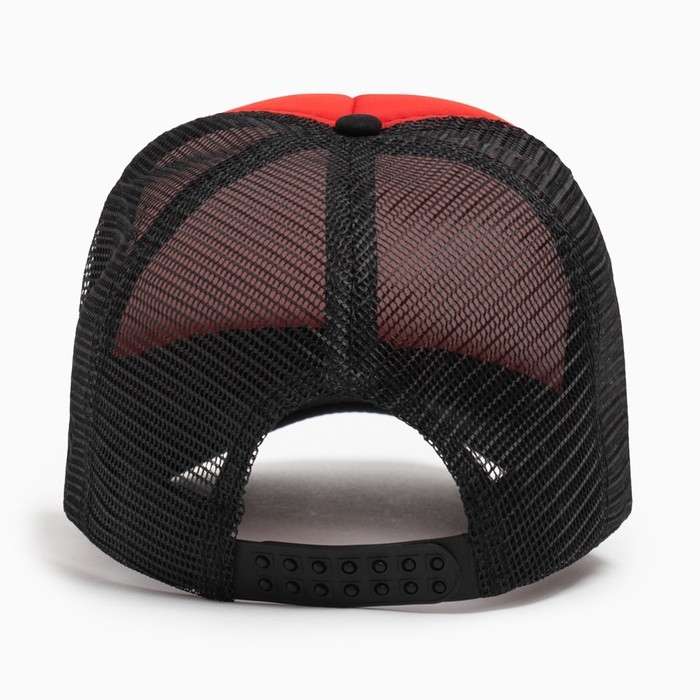 Бейсболка с сеткой MINAKU, цвет красный, размер 56-58 Бейсболка с сеткой MINAKU, цвет красный, размер 56-58