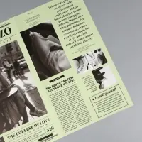 Пленка флористическая "Газета любви" 65мкм, 50х57 &plusmn;1см