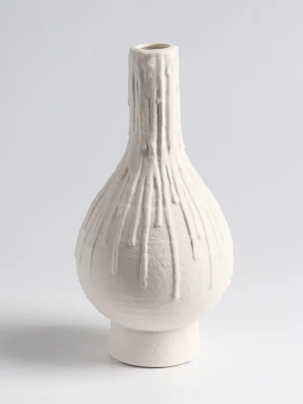 Ваза для цветов &laquo;Кристилис&raquo;, 22&times;10.5 см, керамика, белая