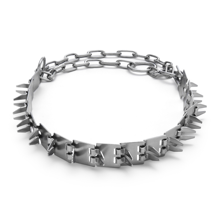 Ошейник строгий пластинчатый, цинк, 55 х 2,3 см Ошейник строгий пластинчатый, цинк, 55 х 2,3 см