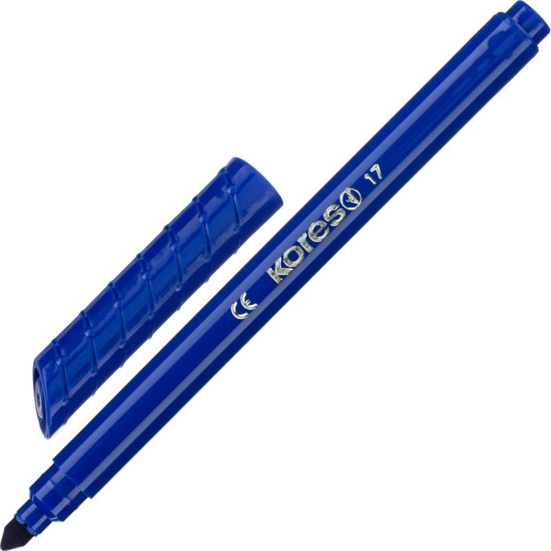 Фломастеры KORELLOS Kores 24цв.,европодвес, в комплекте со стикерами,29044