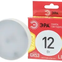 Лампа светодиодная LED 12 Вт 960Лм 2700К таблетка (GX53) теплый GX53 170-265В LED GX-12W-827-GX53 Red Line