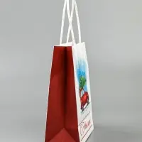 Пакет бумажный подарочный новогодний крафт &laquo;Ёлка&raquo; 16&times;12&times;6 см