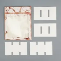 Коробка для конфет, кондитерская упаковка, 9 ячеек, «Мрамор», 14.5 х 14.5 х 3.5 см
