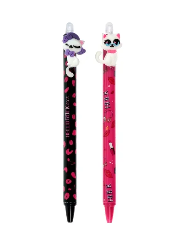 Стираемая ручка &laquo;Котики&raquo;, гелевая, синий стержень, узел 0.5 мм, МИКС