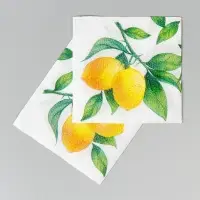 Лимон, салфетки  24х24 1сл 40 л "Desna Design"/32!!!, шт