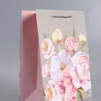 Пакет подарочный ламинированный "Нежность в цветах" 26 х 12 х 32 см