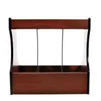 Органайзер для бумаги, 3 секции, 32&times;27&times;31 см, с ящиком