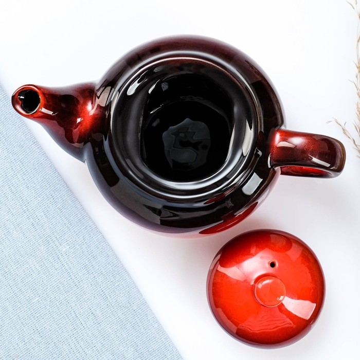 Заварочный чайник Борисовская керамика «Красная», 400 мл, 12×10,5 см, красный Заварочный чайник Борисовская керамика «Красная», 400 мл, 12×10,5 см, красный