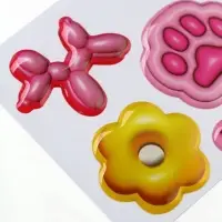 Объёмные 3D стикеры на телефон «Любовь», 4 шт, 3 х 3 см Объёмные 3D стикеры на телефон «Любовь», 4 шт, 3 х 3 см