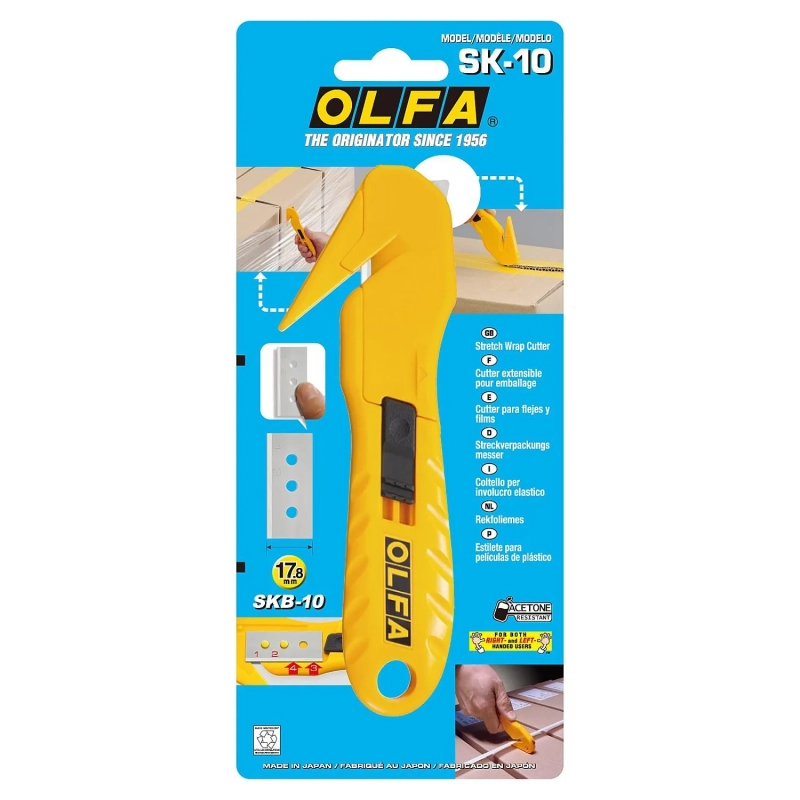 Нож промышленный 17,8 мм OLFA HOBBY CRAFT MODELS, . (OL-SK-10),цв.желтый