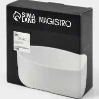 Салатник Magistro Modern, 800 мл, d=16.5 см, фарфор, белый