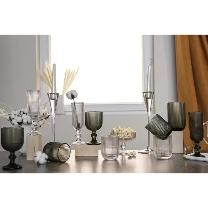 Стакан Magistro &laquo;Грани&raquo;, 400 мл, 8&times;13 см, стекло, графитовый