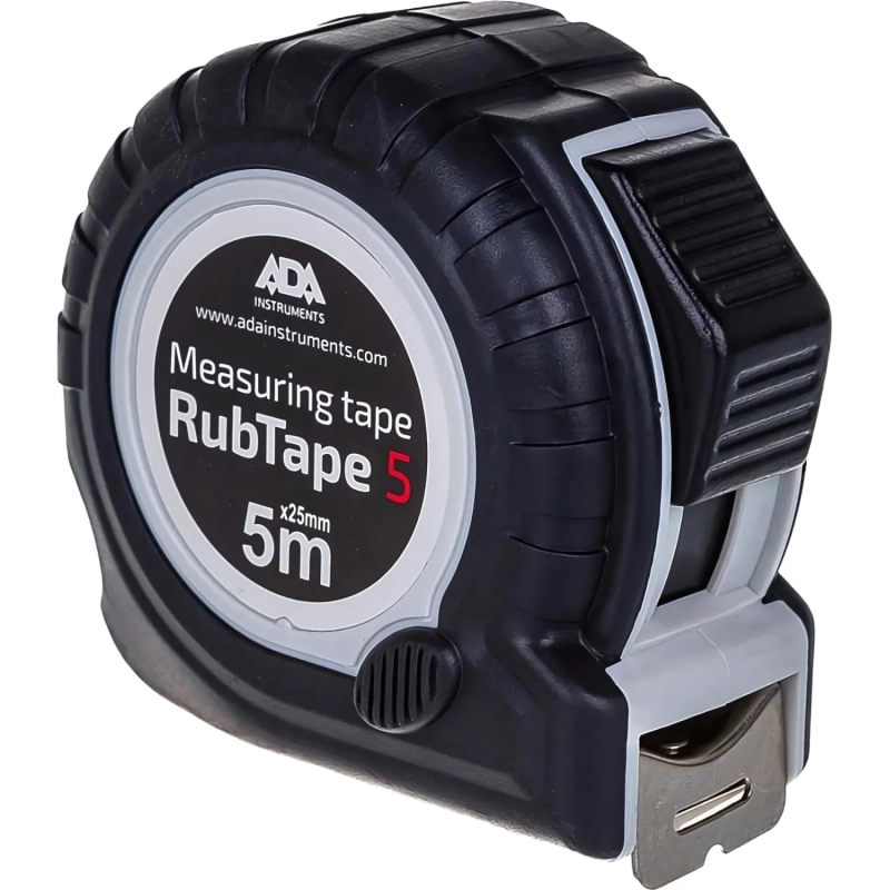 Рулетка ADA RubTape 5 (сталь, с двумя СТОПами, 5 м) (А00156)