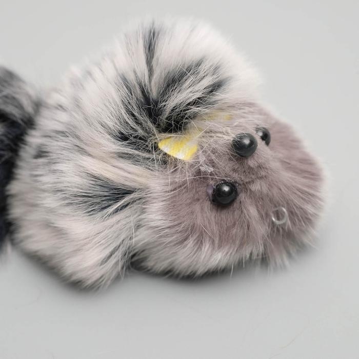 Мышь из натурального меха кролика, 6 см, микс цветов Мышь из натурального меха кролика, 6 см, микс цветов