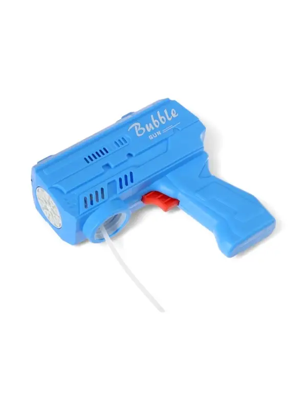 Генератор мыльных пузырей «Пистолет», световые эффекты, работает от батареек, синий
