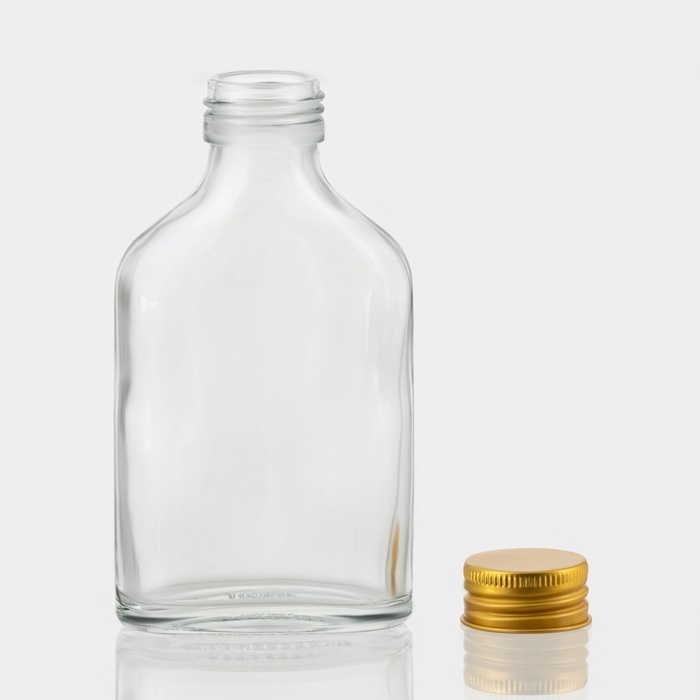 Бутыль стеклянная для соусов и масла с металлической крышкой, 150 мл, 6,5×3×12,5 см Бутыль стеклянная для соусов и масла с металлической крышкой, 150 мл, 6,5×3×12,5 см