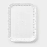 Поднос прямоугольный Доляна &laquo;Плетение&raquo;, 20.5&times;15&times;2 см, белый