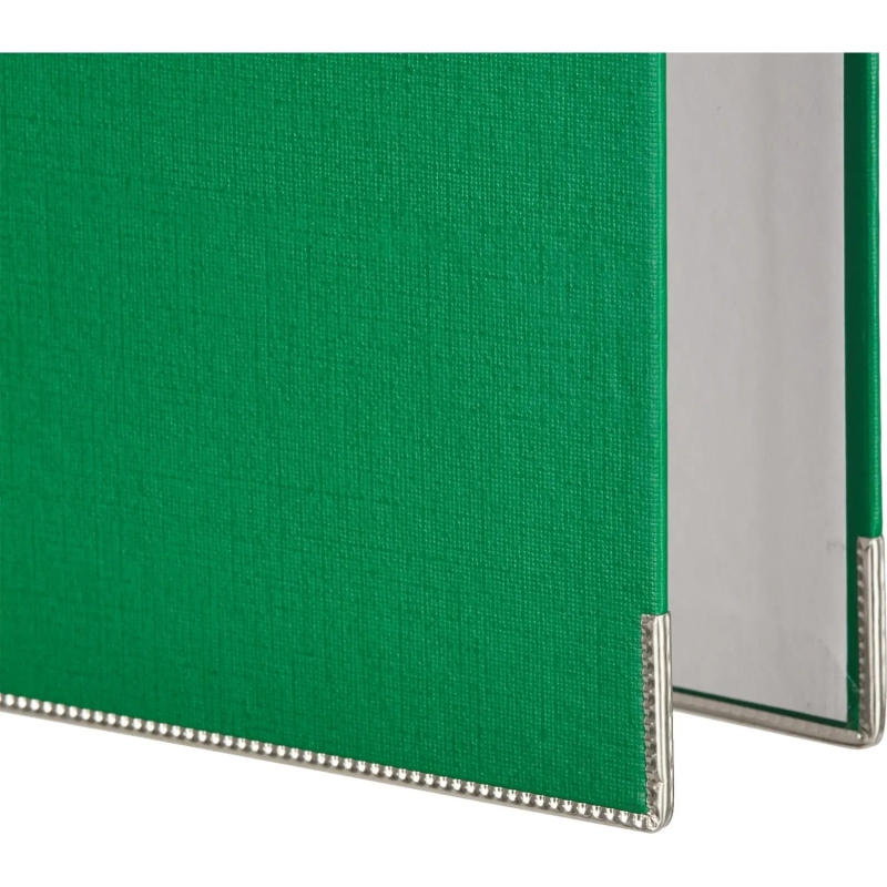 Папка-регистратор ATTACHE(ПВХ+бум)с мет.уголком,75мм,зеленая,ПБП1,карм.кор