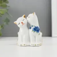 Фигурка керамика &laquo;2 киски неженки&raquo;, 7.5&times;6 см