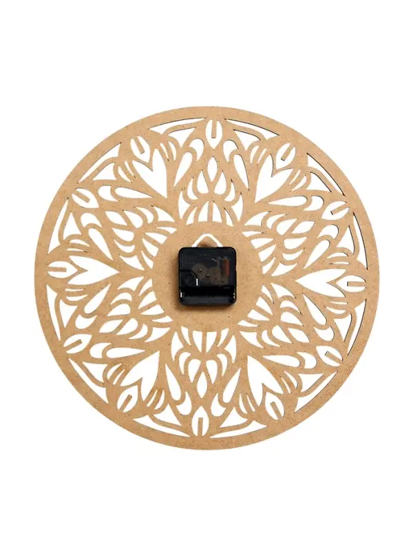 Часы настенные Tenero, интерьерные, плавный ход, d=33.5 см, ажурные, коричневые