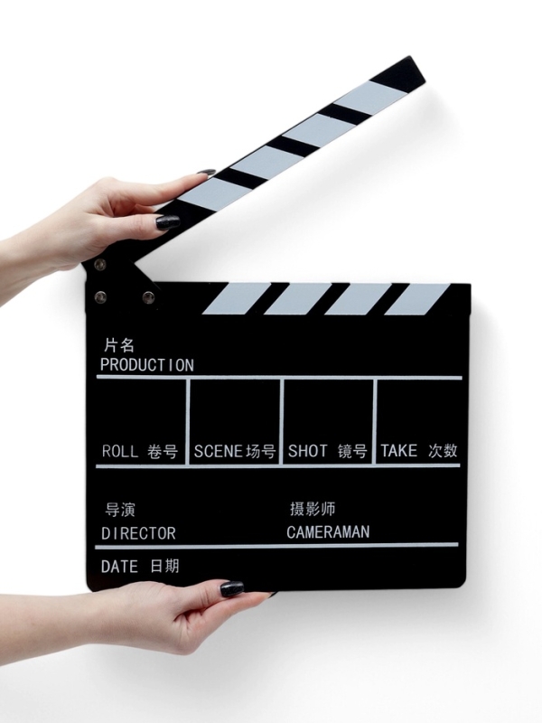 Кинохлопушка режиссёра, черная, 30 х 27 см