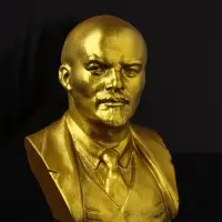 Бюст &laquo;Ленин В.И.&raquo;, 11&times;9&times;8 см, гипс под золото