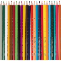 Карандаши цветные Deli Enovation EC112-24 3-гран. пластик 24цв/наб бум туба