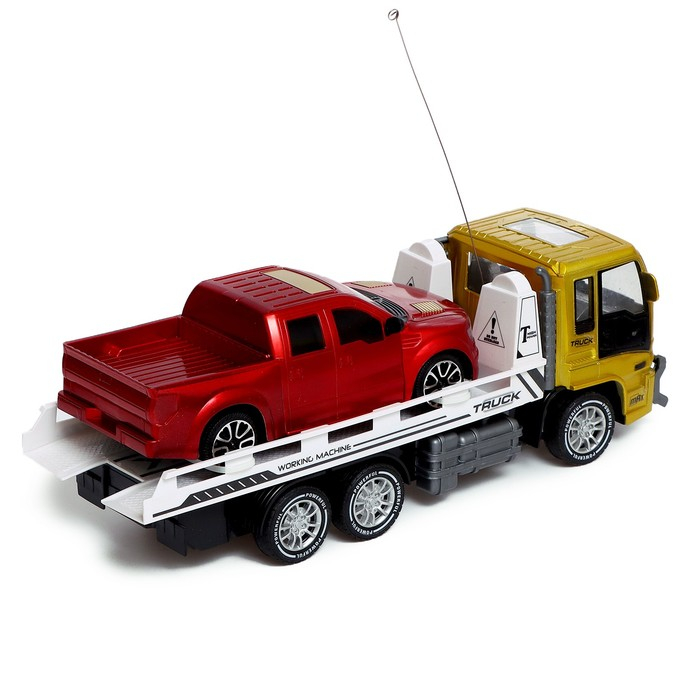 Грузовик радиоуправляемый «Автовоз», с машиной, работает от аккумулятора МИКС Грузовик радиоуправляемый «Автовоз», с машиной, работает от аккумулятора МИКС