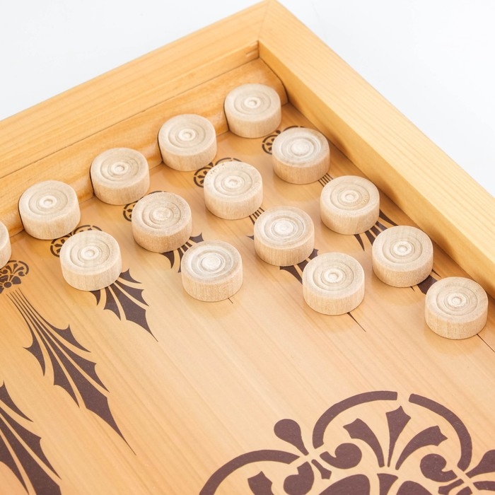 Нарды деревянные большие, настольная игра Нарды деревянные большие, настольная игра "Лиса" с шашками 40 х 40 см, настольная игра