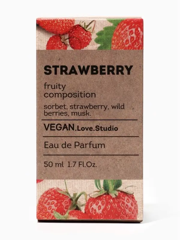 Парфюмерная вода женская Vegan Love Studio Strawberry, 50 мл (аромат земляники)