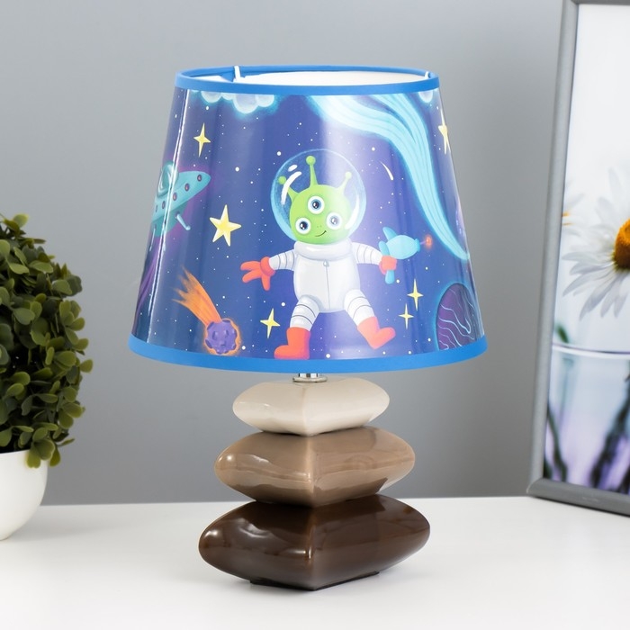 Настольная лампа  Настольная лампа "Инопланетяне" Е14 15Вт 20х20х28 см RISALUX