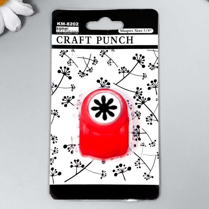 Дырокол фигурный Дырокол фигурный "Ромашка" d=1,5 см 3,5х4х4 см МИКС