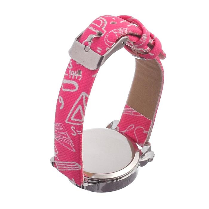 Часы наручные кварцевые детские "Совушки", d-3 см, ремешок 21 см